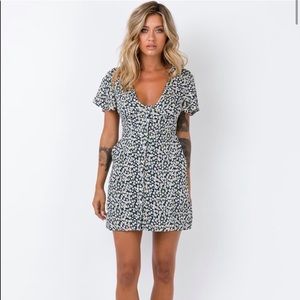 The Same Same Mini Dress Navy Princess Polly